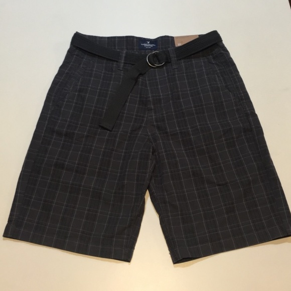 American Eagle Outfitters Other - New American Eagle Plaid Longboard Shorts and Belt